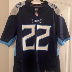 NFL Titans Dark Blue Jersey with Red Stars